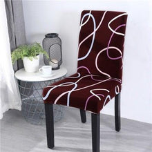 Load image into Gallery viewer, Printed Chair Cover Spandex Stretch Durable Soft Seat Chair Covers Slipcovers for Kitchen Dining Room Wedding Banquet Hotel  Chair Covers for Dining Room Stretch Spandex Removable Washable Anti-dust Seat Slipcover  Protector for Hotel Office Ceremony
