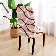 Load image into Gallery viewer, Printed Chair Cover Spandex Stretch Durable Soft Seat Chair Covers Slipcovers for Kitchen Dining Room Wedding Banquet Hotel  Chair Covers for Dining Room Stretch Spandex Removable Washable Anti-dust Seat Slipcover  Protector for Hotel Office Ceremony
