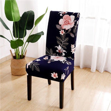 Load image into Gallery viewer, Printed Chair Cover Spandex Stretch Durable Soft Seat Chair Covers Slipcovers for Kitchen Dining Room Wedding Banquet Hotel  Chair Covers for Dining Room Stretch Spandex Removable Washable Anti-dust Seat Slipcover  Protector for Hotel Office Ceremony
