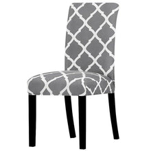 Load image into Gallery viewer, Printed Chair Cover Washable Removable Big Elastic Seat Arm Covers Slipcovers Stretch For Banquet Hotel Printed Dining Chair Slipcovers, Removable Washable Soft Spandex Stretch Chair Covers Banquet Chair
