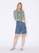 Load image into Gallery viewer, Printed Long Sleeved Button-Down Top
