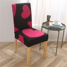 Load image into Gallery viewer, Printed Modern Chair Cover Spandex Stretch Elastic Chair Covers Seat Cover For Dining Room Hotel Wedding Banquet Cover Printed Stretchable Parson Chair Covers for Dining Room Pattern Stretch Dining Chair Slipcover Washable Removable for Kitchen
