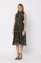 Load image into Gallery viewer, Printed sleeveless waist band dress
