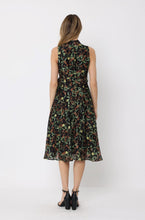 Load image into Gallery viewer, Printed sleeveless waist band dress
