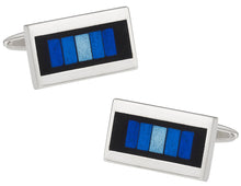 Load image into Gallery viewer, Prismatic Blue Cufflinks
