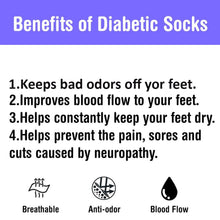 Load image into Gallery viewer, Lot 3 6 12 Pairs Men&#39;s Circulatory Diabetic Crew Socks Size 9-11 10-13 13-15
