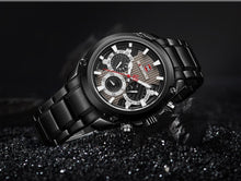 Load image into Gallery viewer, Men's  Waterproof Stainless Steel Watch With Chronometers Business Style Wristwatch Unique Design Perfect Gift
