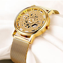 Load image into Gallery viewer, Unisex Metal Silver Watch With Steel Bracelet Unique Design Perfect Gift For Your Loved One
