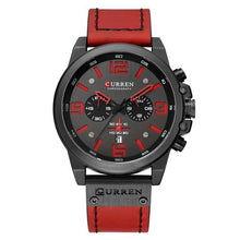 Load image into Gallery viewer, Retro  Waterproof Watch With Chronometers Steel Case And Leather Belts Unique Design Excellent Look Perfect Gift For Your Man
