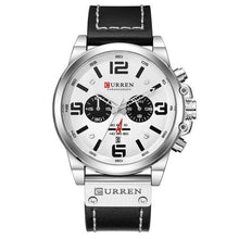 Load image into Gallery viewer, Retro  Waterproof Watch With Chronometers Steel Case And Leather Belts Unique Design Excellent Look Perfect Gift For Your Man
