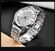 Load image into Gallery viewer, 2021 New Business Men Watch Full Steel Quartz Luxury Casual Waterproof Leather Sports Male Wristwatch
