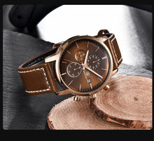 Load image into Gallery viewer, 2021 New Business Men Watch Full Steel Quartz Luxury Casual Waterproof Leather Sports Male Wristwatch

