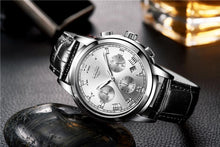 Load image into Gallery viewer, Men's Elegant Watch With Chronometers And Leather Belts  Business Style Perfect Gift Excellent Look
