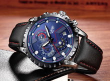 Load image into Gallery viewer, Men's  Watch With Chronometers Day Display And Fluorescent Hands Unique Design Excellent Gift
