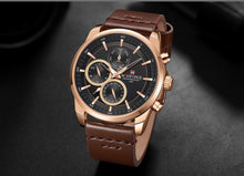 Load image into Gallery viewer, Men's Elegant Waterproof Watch With Fluorescent Hands And Numbers Luxury Unique Design Perfect Gift For Him
