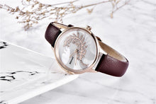 Load image into Gallery viewer, Luxury Womens Round Watch Simple Analog Quartz Watches Elegant Stainless Steel Mesh Strap Fashionable Wrist Watch For Woman
