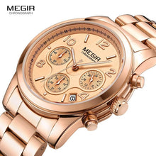 Load image into Gallery viewer, Top Luxury Quartz Women Watch Multifunctional Round Design Waterproof Stainless Business Wrist Watch
