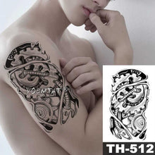 Load image into Gallery viewer, Realistic Temporary Lion Wolf Sticker Tattoo Waterproof  Elegant Body Arm Warrior Tattoo For Mens
