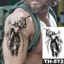 Load image into Gallery viewer, Realistic Temporary Lion Wolf Sticker Tattoo Waterproof  Elegant Body Arm Warrior Tattoo For Mens

