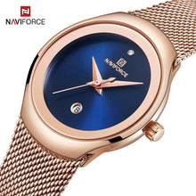 Load image into Gallery viewer, Women's Elegant Stainless Steel Watch With Braided Steel Bracelet Excellent Background Waterproof Wristwatch Unique Design Perfect Gift
