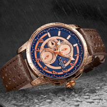 Load image into Gallery viewer, Sport Watches For Man Waterproof Watch Analog Quartz Leather Band Date Calendar  Unique Wristwatch  Perfect Gift
