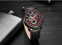 Load image into Gallery viewer, Sport Watches For Man Waterproof Watch Analog Quartz Leather Band Date Calendar  Unique Wristwatch  Perfect Gift

