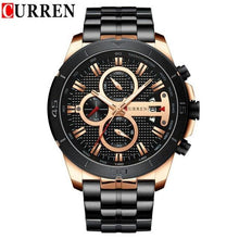 Load image into Gallery viewer, Men's Waterproof  Watch With Chronometers Day View And Fluorescent Hands Unique  Luxury Design  Perfect Gift
