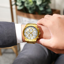 Load image into Gallery viewer, Men's  Water Resistant Watch With Chronometers Day View Unique Design Perfect Gift
