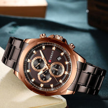 Load image into Gallery viewer, Men's  Water Resistant Watch With Chronometers Day View Unique Design Perfect Gift
