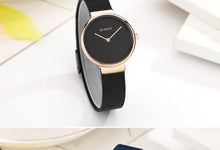 Load image into Gallery viewer, Women's Casual  Stainless Steel Watch With Knitted Bracelet Excellent Background Unique Design Perfect For Her
