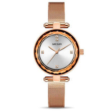 Load image into Gallery viewer, Top Luxury Women Watches Rose Gold Analog Watch Fashion Shine Round Design Elegant Stainless Strap Wrist Watch
