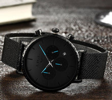 Load image into Gallery viewer, Men's Elegant Waterproof  Watch With Chronometers And Color Hands Unique Design Excellent Look
