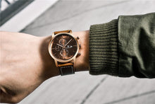 Load image into Gallery viewer, Business Watch Men Fashion Waterproof Military Chronograph Sport Quartz Wristwatch Leather Bracelet
