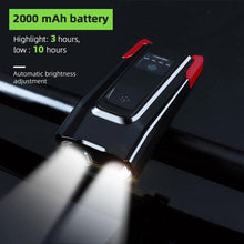 Load image into Gallery viewer, 4000mAh Bicycle Front Light Set USB Rechargeable Smart Headlight With Horn 800 Lumen LED Bicycle Light Set USB Rechargeable Super Bright  Bike Headlight
