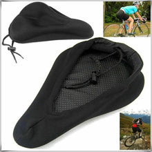 Load image into Gallery viewer, 3D Soft Thickened Bicycle Seat Breathable Bicycle Saddle Seat Cover Comfortable Foam Seat Extra Soft Gel Bicycle Seat Cover Soft Silicone Padded Bike Saddle Cover Upgraded Bicycle Seat
