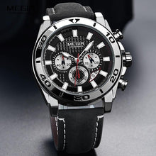 Load image into Gallery viewer, Men's Sports Multifunctional Quartz Watches Elegant Leather Strap Waterproof Modern Wristwatch For Men
