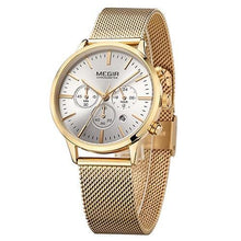 Load image into Gallery viewer, Multifunctional Black Luxury Women Watch Fashion Quartz Business Style Stainless Steel Strap Wrist Watch
