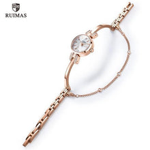 Load image into Gallery viewer, Luxury Small Silver Women Watch Modern Bracelet Wristwatch Quartz Waterproof Mini Round Design
