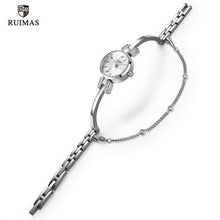 Load image into Gallery viewer, Luxury Small Silver Women Watch Modern Bracelet Wristwatch Quartz Waterproof Mini Round Design
