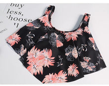 Load image into Gallery viewer, Women High Waist Bikini Plus Size Swimwear Summer Swimsuit Beach Bathing Suit Ruffle Bikini  Floral Printed Ruffle High Waist Bikini Set Women's Tummy Control Bathing Suit Swimsuit Flounce Peplum
