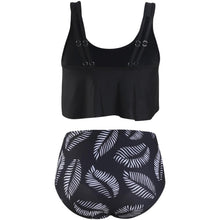 Load image into Gallery viewer, Women High Waist Bikini Plus Size Swimwear Summer Swimsuit Beach Bathing Suit Ruffle Bikini  Floral Printed Ruffle High Waist Bikini Set Women's Tummy Control Bathing Suit Swimsuit Flounce Peplum
