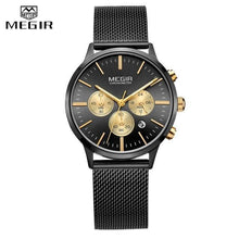 Load image into Gallery viewer, New Fashion Gold Women Watches Luxury Quartz Sport Waterproof Wrist Watch Round Style
