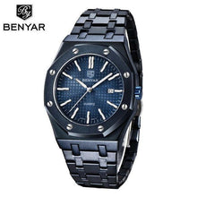 Load image into Gallery viewer, Men's Fashion Watch Luxury Men Stainless Steel Band Quartz Watch Analog Waterproof Sports Military Watches

