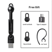Load image into Gallery viewer, Magnetic Charging Wireless Bluetooth Earphone Bluetooth Headset Single Handsfree with Microphone Business Ear Updated Design with Industry Leading Sound &amp; Improved Comfort, Long Wireless Range,
