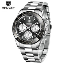 Load image into Gallery viewer, Luxury Men Watches Scratch Resistant Full Stainless Steel Strap Waterproof Sport Quartz Watch Men Fashion Date Clock Chronograph
