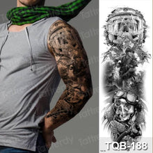 Load image into Gallery viewer, Luxury Black Temporary Tattoo Waterproof Big Lion Tattoo For Body Arm Legs Modern Large Design
