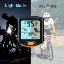 Load image into Gallery viewer, Bike Speed Meter Digital Bike Computer Multifunction Waterproof Sports Sensors Bicycle Computer Speedometer Waterproof 4 Line Display Odometer Cycling Multi Function Design
