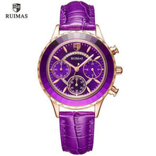 Load image into Gallery viewer, Luxury Green Business Women Watches Quartz Fashion Leather Strap Waterproof Multifunctional Wristwatch For Women
