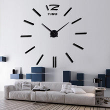 Load image into Gallery viewer, Wall Clock Watch Clocks 3D Frameless Wall Clock Large Stickers Wall Decoration for Living Room Bedroom 3D Acrylic Mirror Stickers Living Room Quartz Needle Europe
