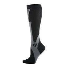 Load image into Gallery viewer, Compression Socks Nylon Medical Nursing Stockings Specializes Outdoor Cycling Sport Socks Men,20-30mmhg Run Nurse Socks for Edema Diabetic Varicose Veins Fast-drying Breathable Adult Sports Socks
